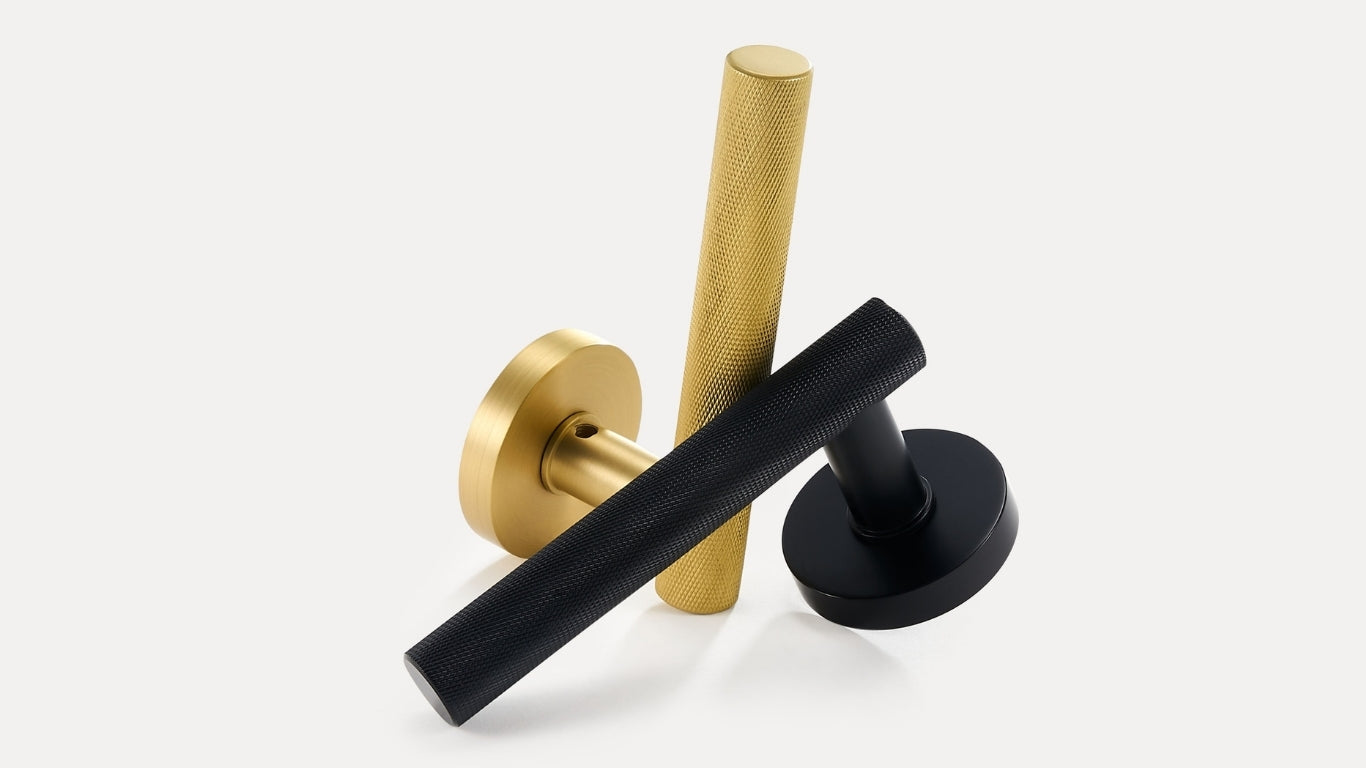 Türgriff 308A-242 | Gerändelt | Messing