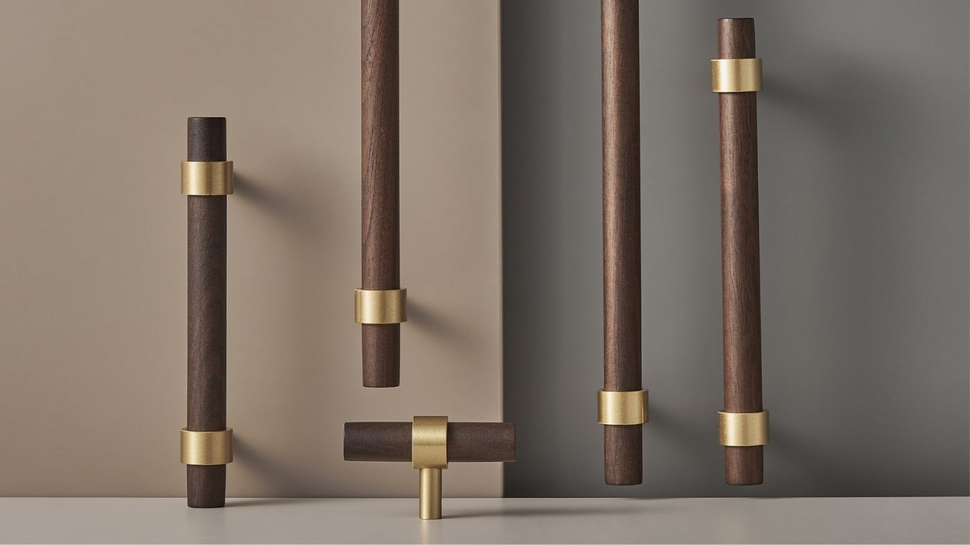 T-Bar CH025W | Valnöt + Mässing