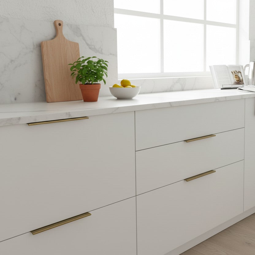 Maniglia CH100 | Profilo | Ottone Antico