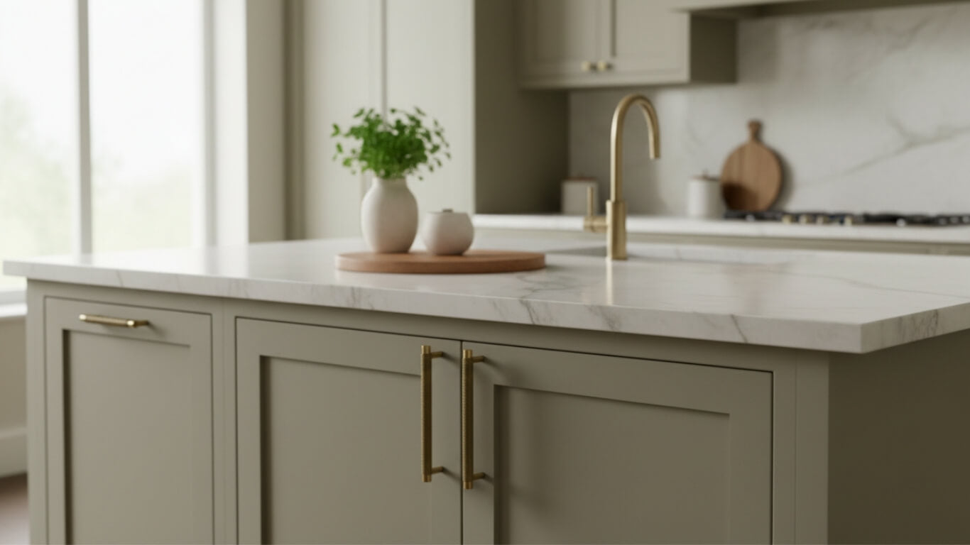 Griff CH098 | Gerändelt | Antikes Messing