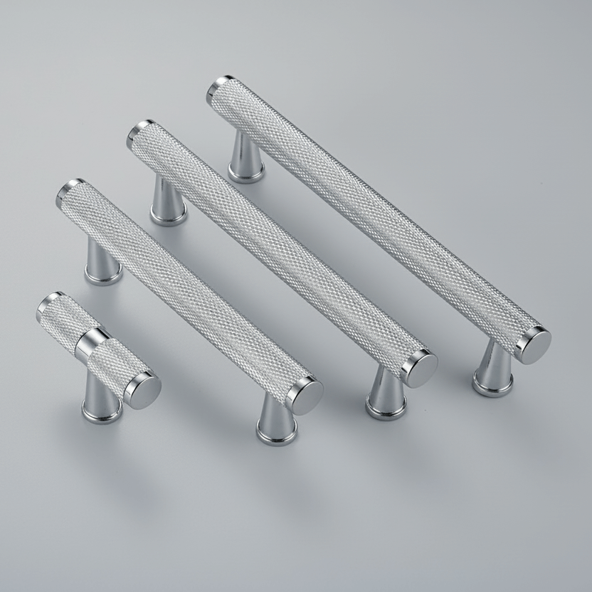 Poignée 3065 | Moleté | Chrome