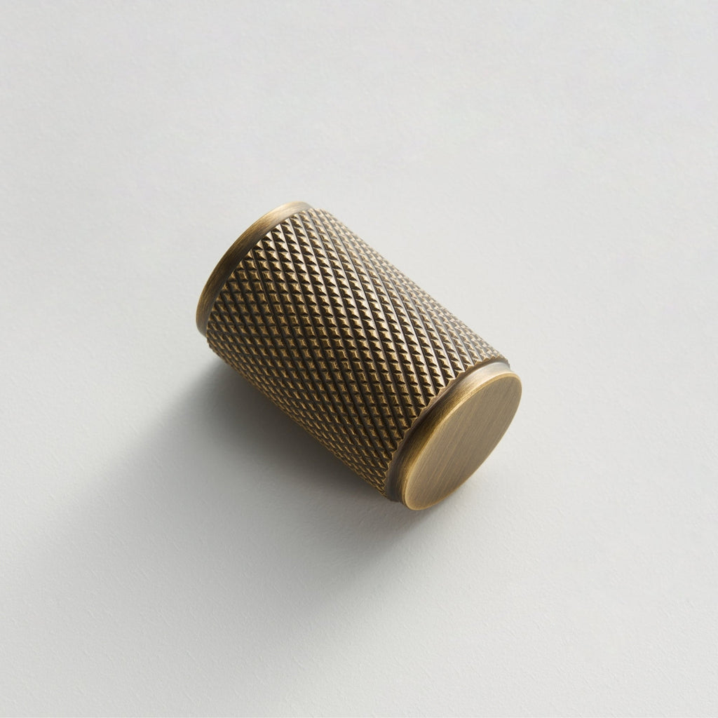 Bouton CH035 | Moleté | Laiton Antique