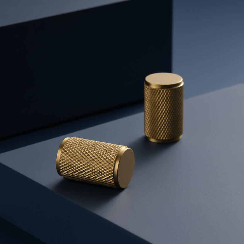 Bouton CH035 | Moleté | Laiton