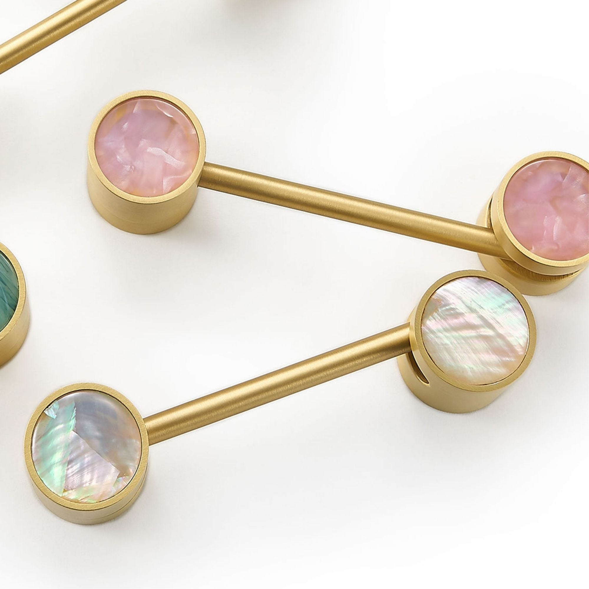 Møbelhaspe 3091 | Messing + Abalone Shell