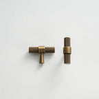 T-bar CH016 | Moleté | Laiton antique
