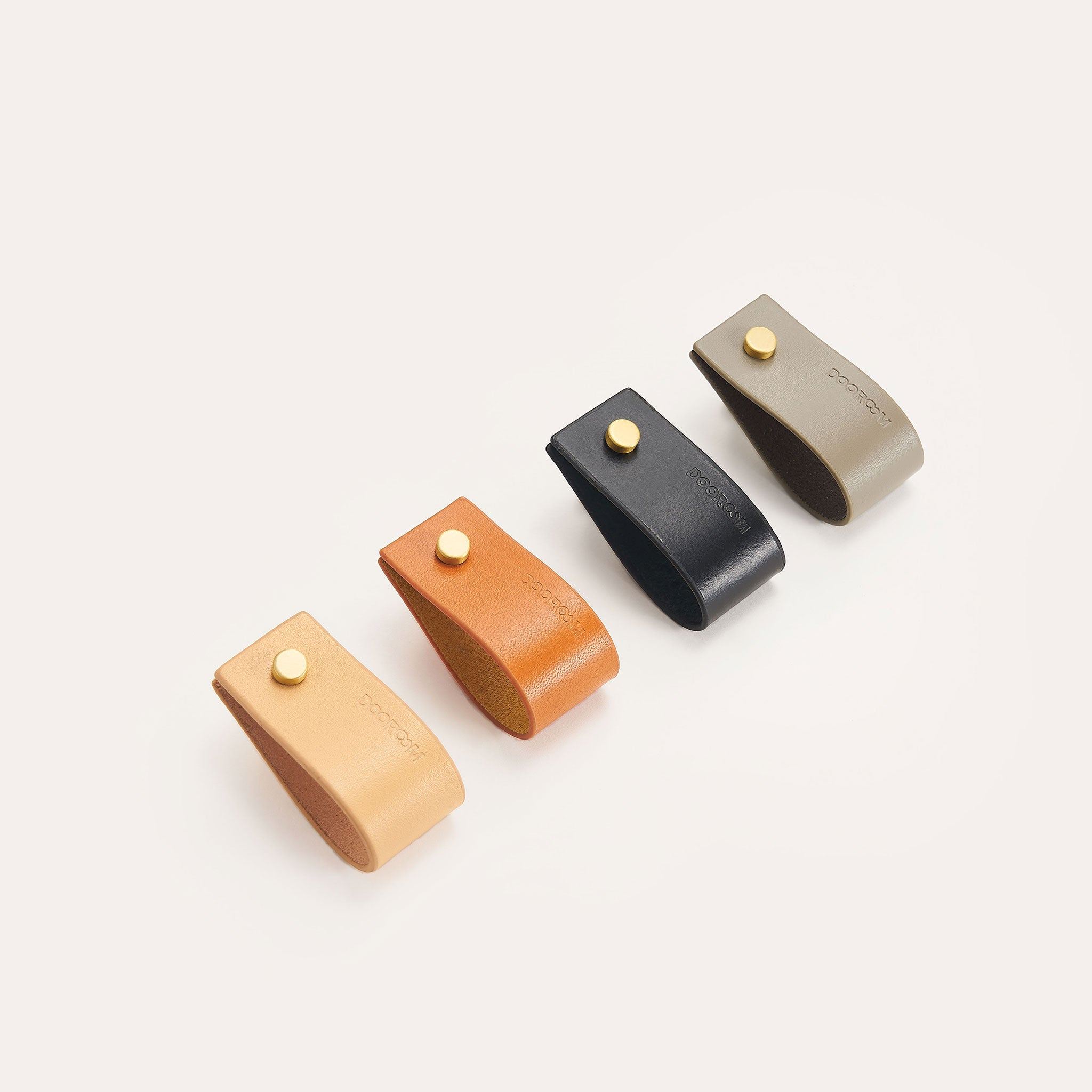 Handtag 3094 | Läder | Svart - Dooroom