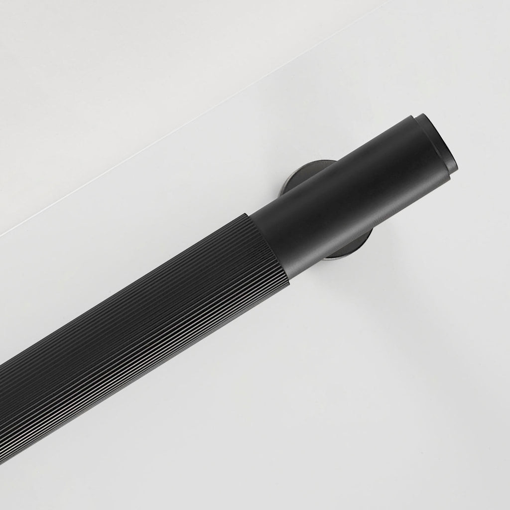 Pull bar P3100Z | Ribbed | Black (SET)